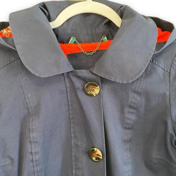 Tommy Hilfiger Navy Blue Spring Trench Coat with Hood - 4 china - Picture 8 of 12